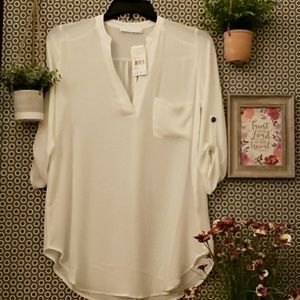 White light weight blouse